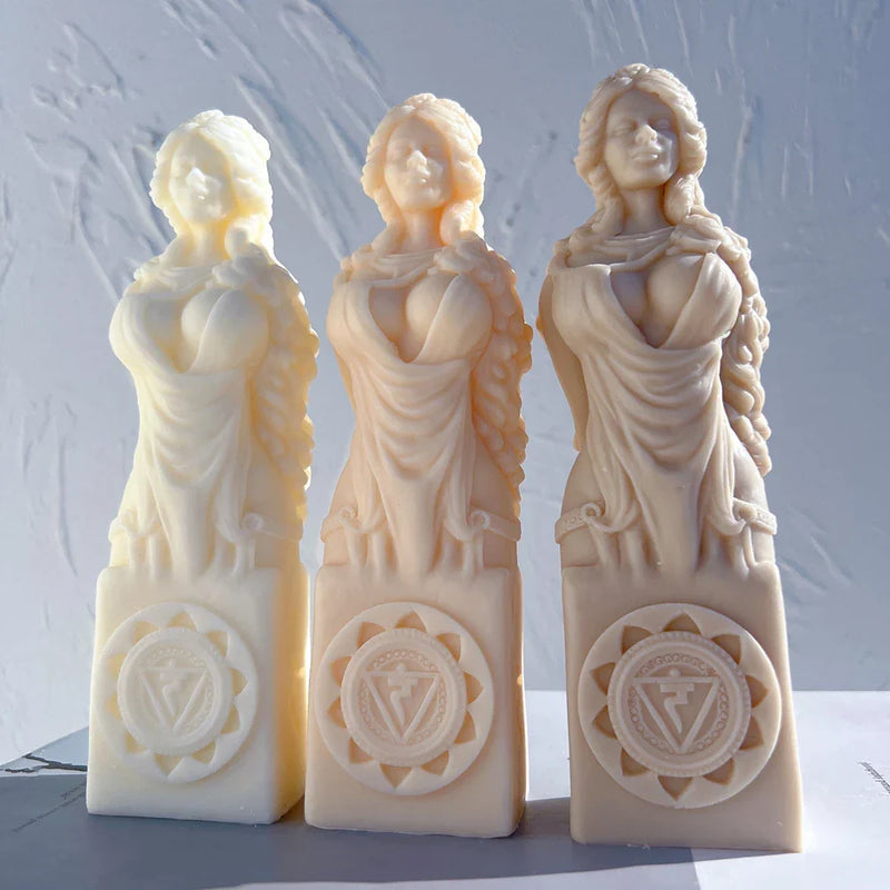 Ancient Goddess Statue Candle Mold