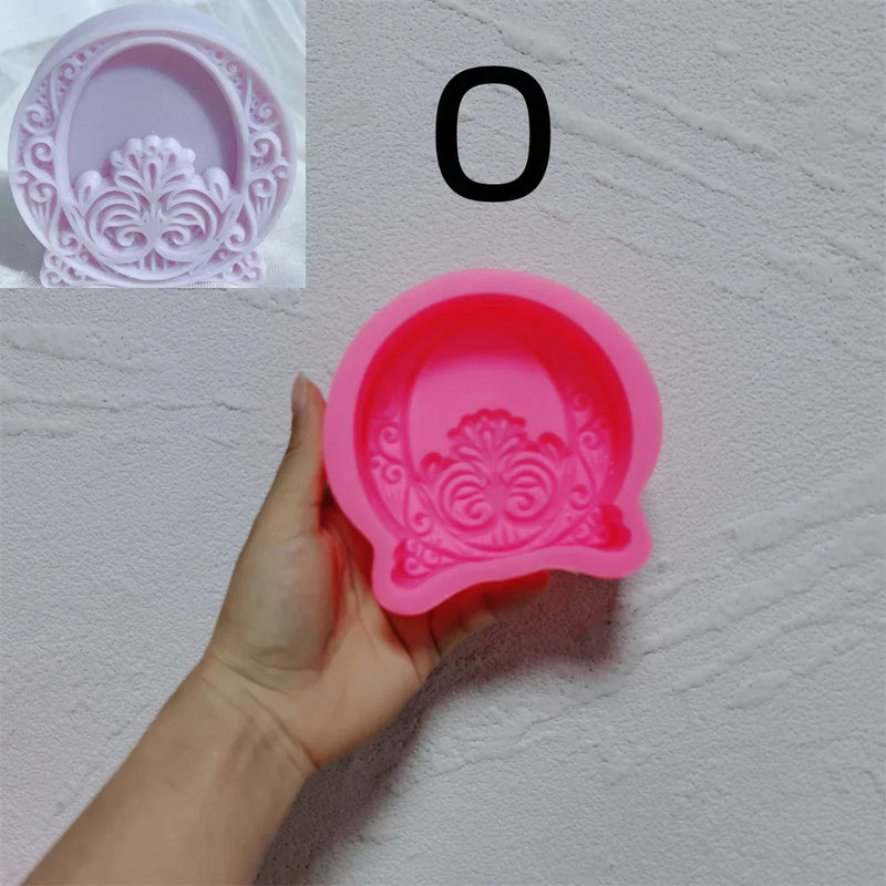 Floral Alphabet Candle Molds