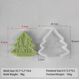 3D Christmas Tree Santa Elk Aromatherapy Silicone Candle Mold