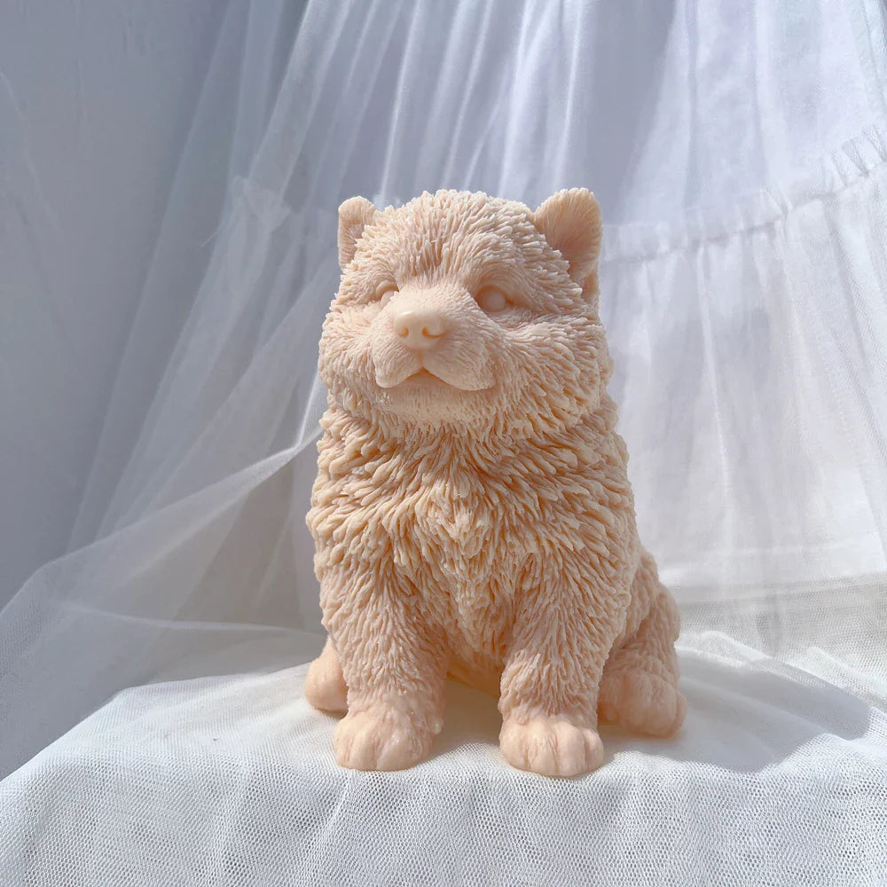 Malamute Puppy Dog Candle Mold