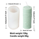 3D Constellation Pillar Candle Mold for Zodiac Designs