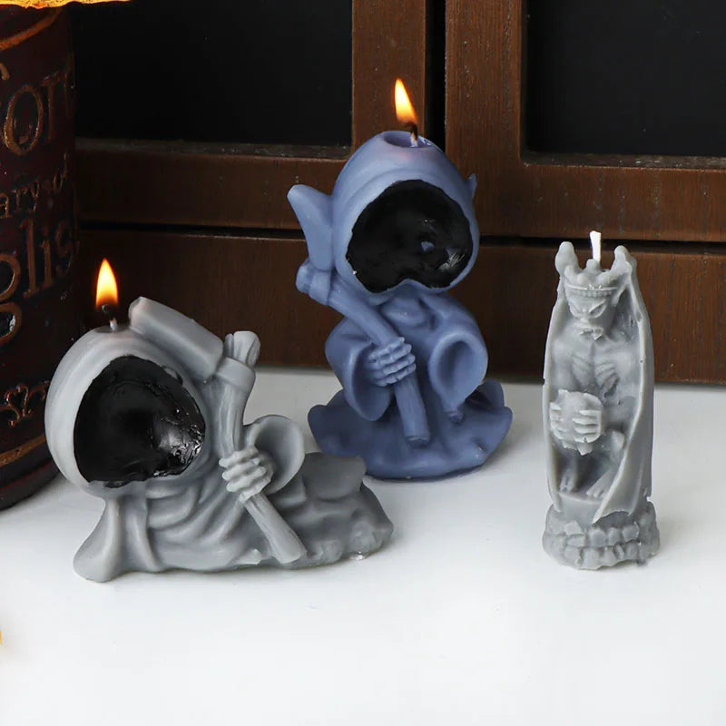 Halloween Axe Reaper Zombie Candle Mold