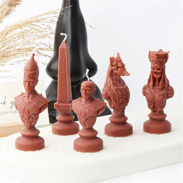 Ancient Greek Pharaoh Sacrificial Knight Candle Mold