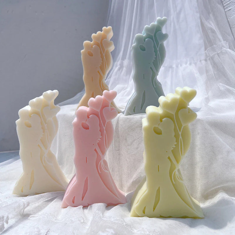 Wedding Couple Kiss Candle Mold