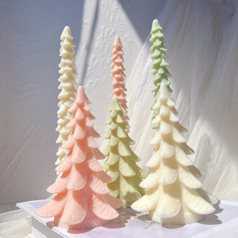 Taper Christmas Tree Silicone Candle Molds