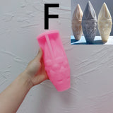 Decorative Bottles Vase Shaped Silicone Candle Mold