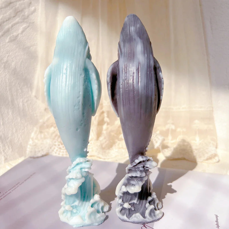 DIY Ocean Humpback Whale Silicone Candle Molds - Unique Marine Sea Life