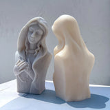 Praying Virgin Mary Sculpture Silicone Candle Mold