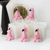 3D Flamingo Silicone Candle Mold for Cute Bird Crafts