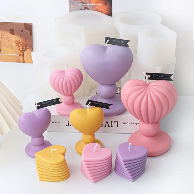 DIY Love Candlestick Silicone Mold