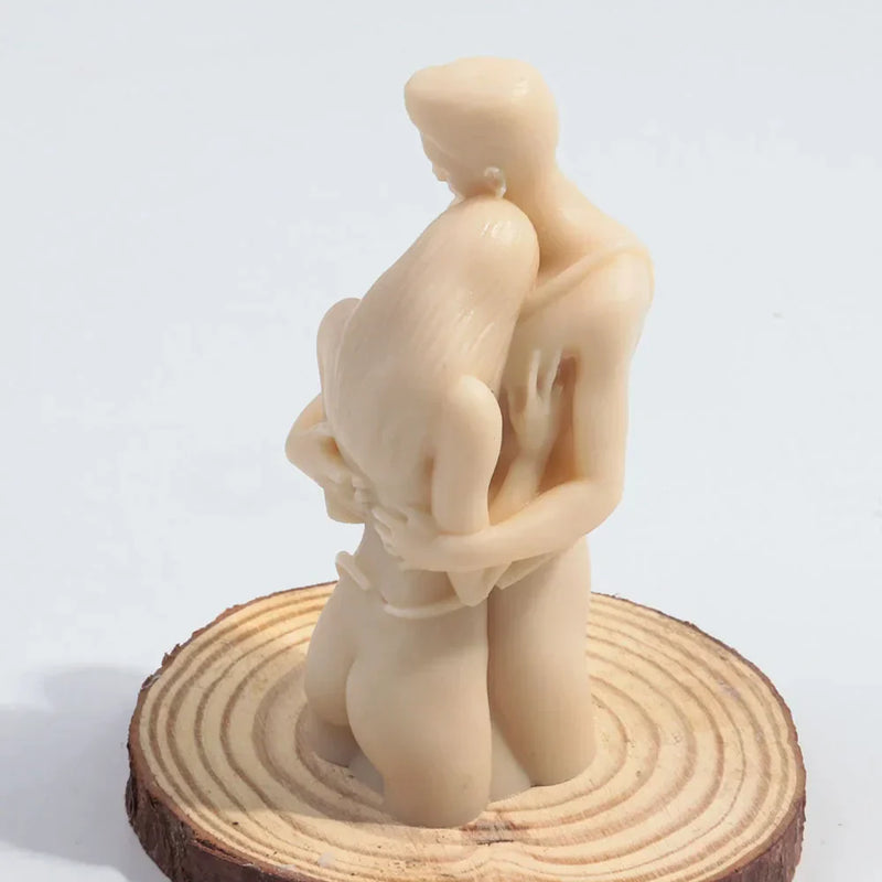 Embrace Lovers Portrait Candle Mold Silicone