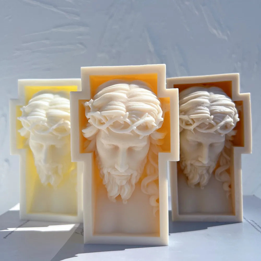 Jesus Cross Candle Silicone Mold