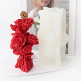 Sunflower and Rose Bouquet Candle Mold