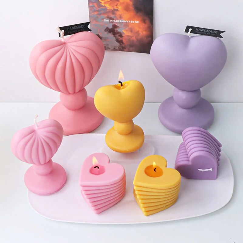 DIY Love Candlestick Silicone Mold