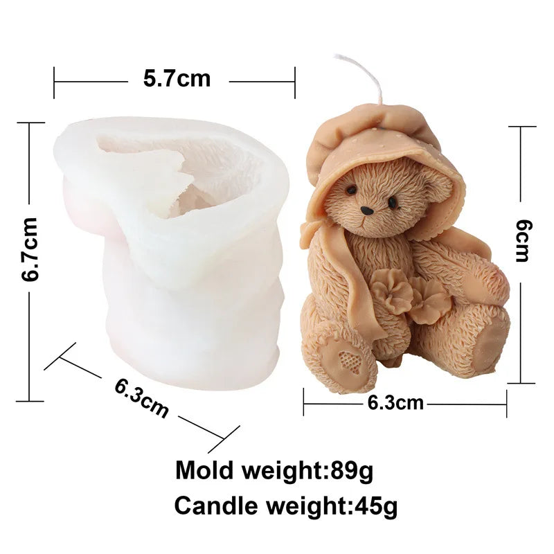 Cute Cats Candle Mold Silicone