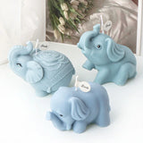 3D Playful Elephant Candle Silicone Mold