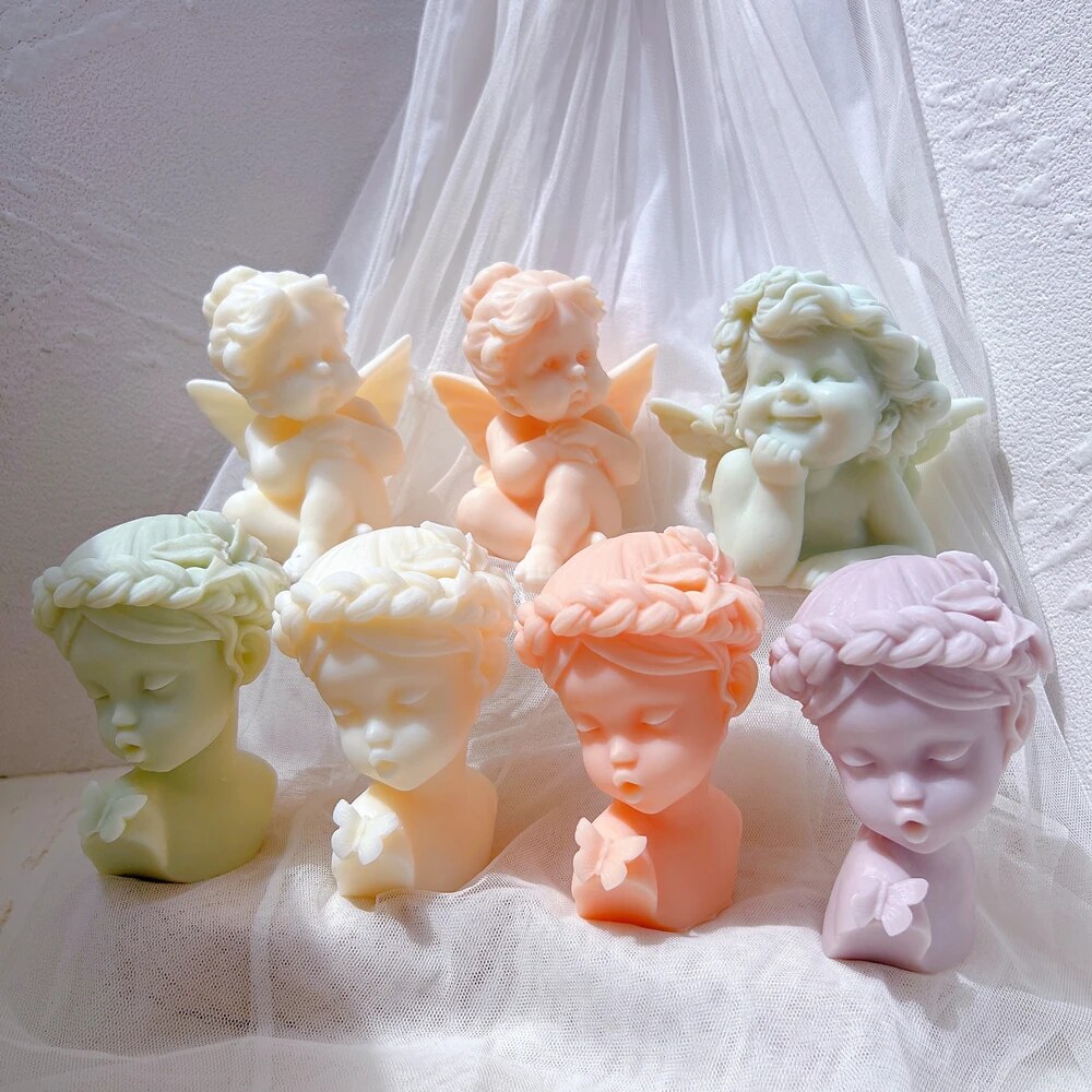 Cupid Cherub Angel Candle Mold