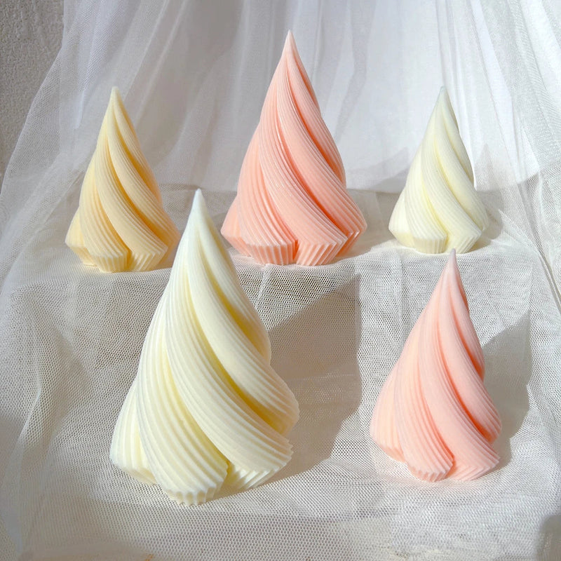 Christmas Decor Cone Candle Molds