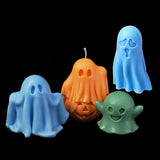 DIY Halloween Ghost Candle Mold - 3D Pumpkin & Ghost