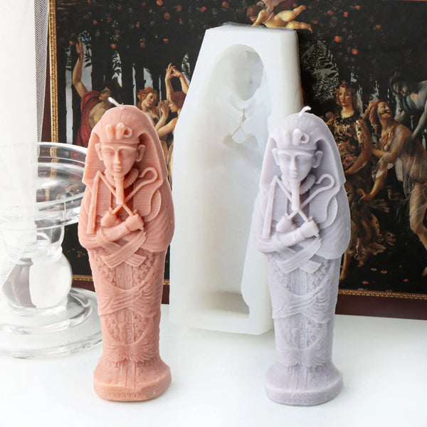 Egyptian mummy Candle Silicone Mold