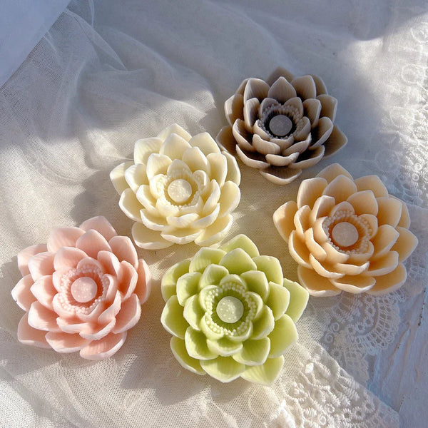 Lotus Bloom Silicone Candle Moulds