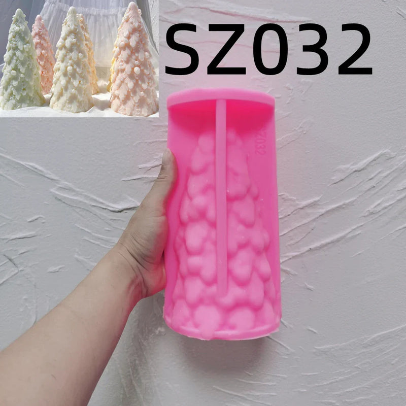 18CM Christmas Tree Silicone Candle Mold