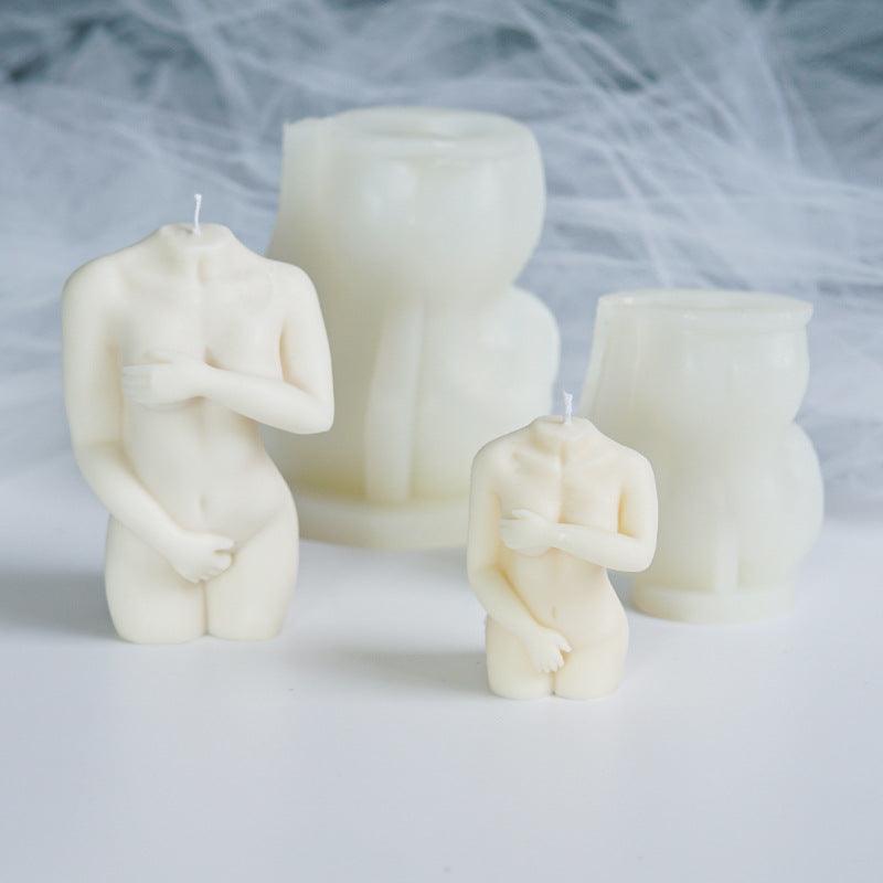 Shy Female Body Silicone Candle Mold Candles molds