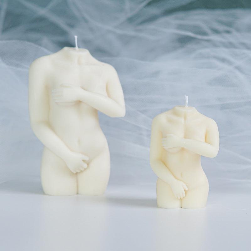 Shy Female Body Silicone Candle Mold Candles molds