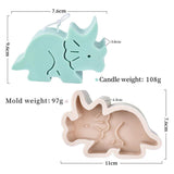 Silicone Animal Candle Molds Frog, Stegosaurus, Owl, Plesiosaur, Tyrannosaurus, Triceratops, Elephant, Giraffe Candles molds