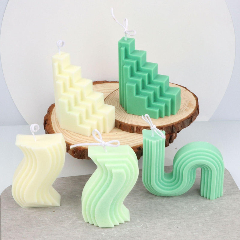 Silicone Geometric Shape Birthday Atmosphere Arrangement Aromatherapy Candle Mold Candles molds