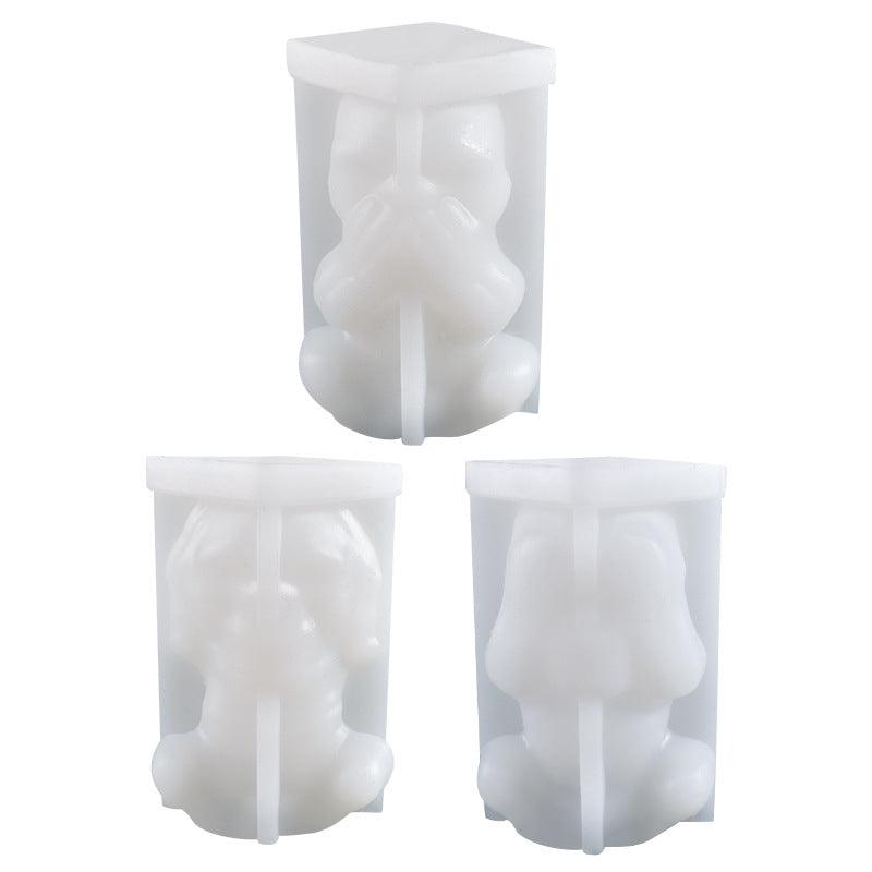 Skull Candle Cover Eyes Mouth And Ears Diy Handmade Candle Mold Candles molds