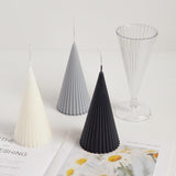 Striped Pointed Cone Candle Mold Candles molds