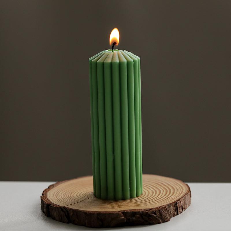 Striped Simple Decorative Candle Mold Candles molds