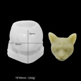 Three Eyed Cat Candle Silicone Molds, Cat Head Molds for Aromatherapy Candle Making Candles molds