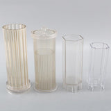 Striped Cylindrical Candle Mold 