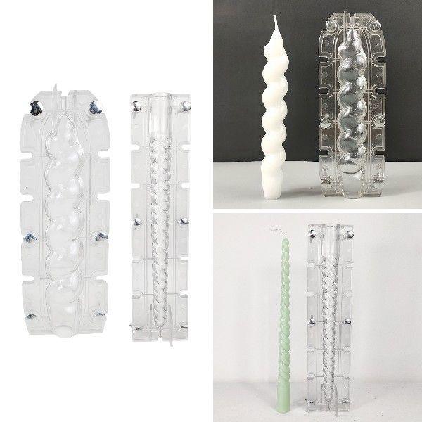 Transparent Taper Candle Mold Candles molds