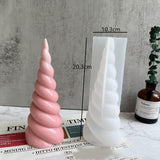 Unicorn Spiral Cone Silicone Candle Mold Candles molds