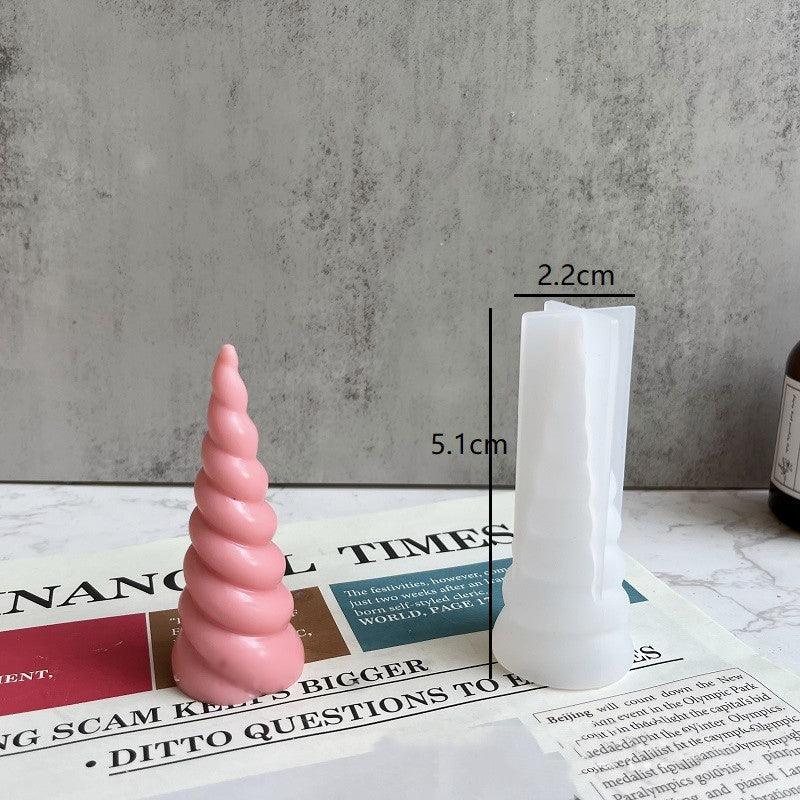 Unicorn Spiral Cone Silicone Candle Mold Candles molds