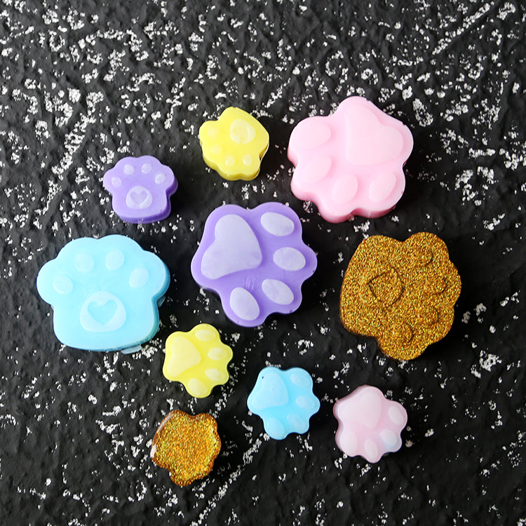 Unleash Your Creativity with a Handmade Crystal Epoxy Dog Paw Silicone Mold Candles molds