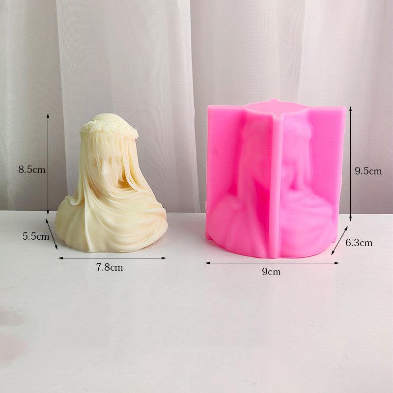 Veil Goddess Statue Candle Mold for Home Decoration Candles molds