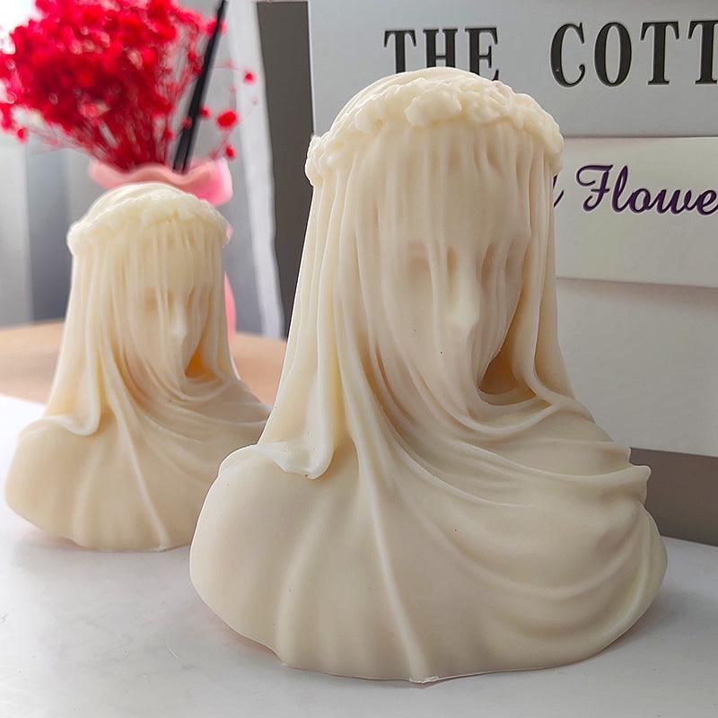 Veil Goddess Statue Candle Mold for Home Decoration Candles molds