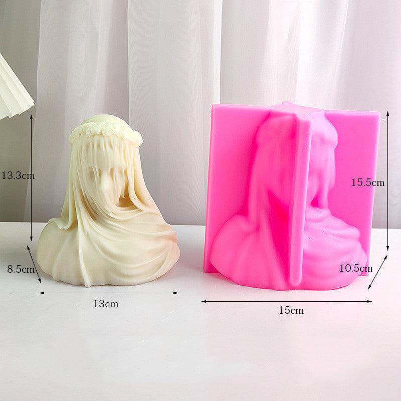 Veil Goddess Statue Candle Mold for Home Decoration Candles molds