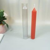 Vertical striped pointed long pole candle Mold Candles molds