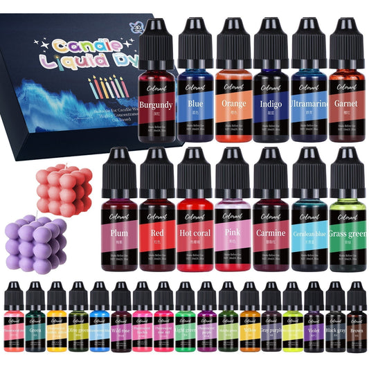 Vibrant Candle Dye Set - Create Custom Colors for Aromatherapy Candles Candles molds