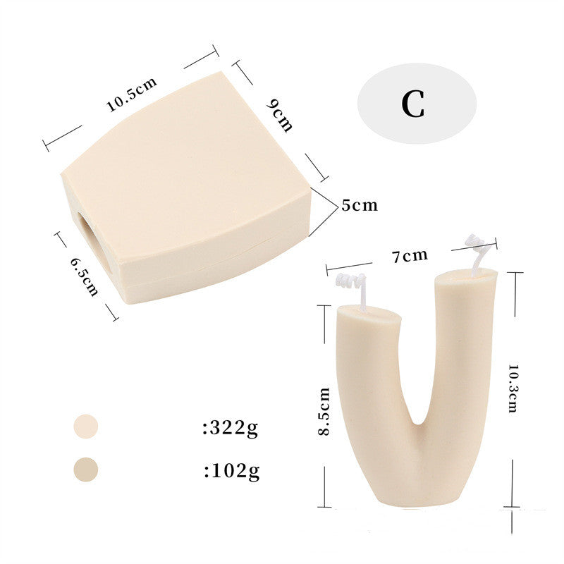 Wavy Shape Silicone Candle Mold Candles molds