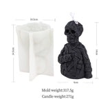 Zombie Skull Halloween Silicone Candle Mold Candles molds