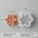 Snowflake Christmas Candle soft silicone Candle mold