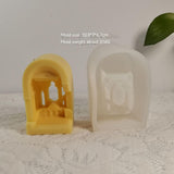 Ancient Castle Geometry-Arch Silicone Candle  Mold