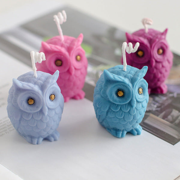 3D Owl Silicone Candle Mold for Aromatherapy DIY