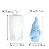 DIY Halloween Theme Gnome Aromatherapy Silicone Candle Mold